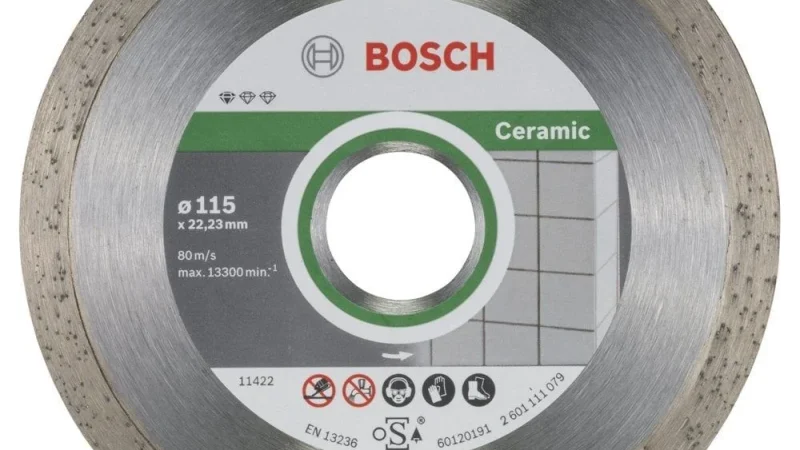 Bosch – Standard Seri Seramik İçin, 9+1 Elmas Kesme Diski Set 115 mm