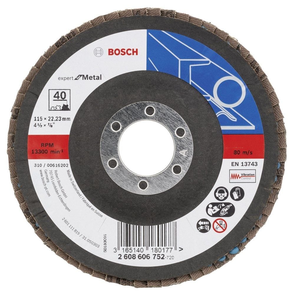 Bosch – 115 mm 40 Kum Expert Serisi Metal Flap Disk