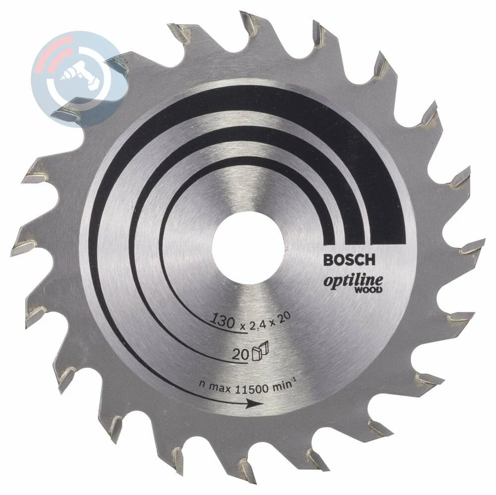 Bosch – Optiline Serisi Ahşap için Daire Testere Bıçağı 130*20/16 mm 20 Diş