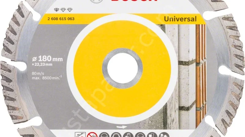 Bosch – Standard Seri Genel Yapı Malzemeleri İçin Elmas Kesme Diski 180 mm 2608615063