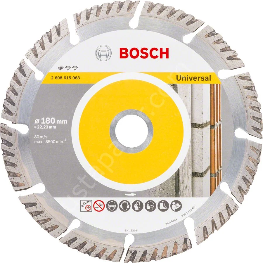 Bosch – Standard Seri Genel Yapı Malzemeleri İçin Elmas Kesme Diski 180 mm 2608615063